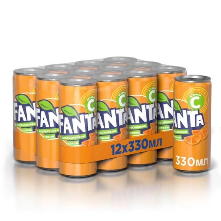 Напиток газированный Fanta Апельсин 0,33л (5449000011527)