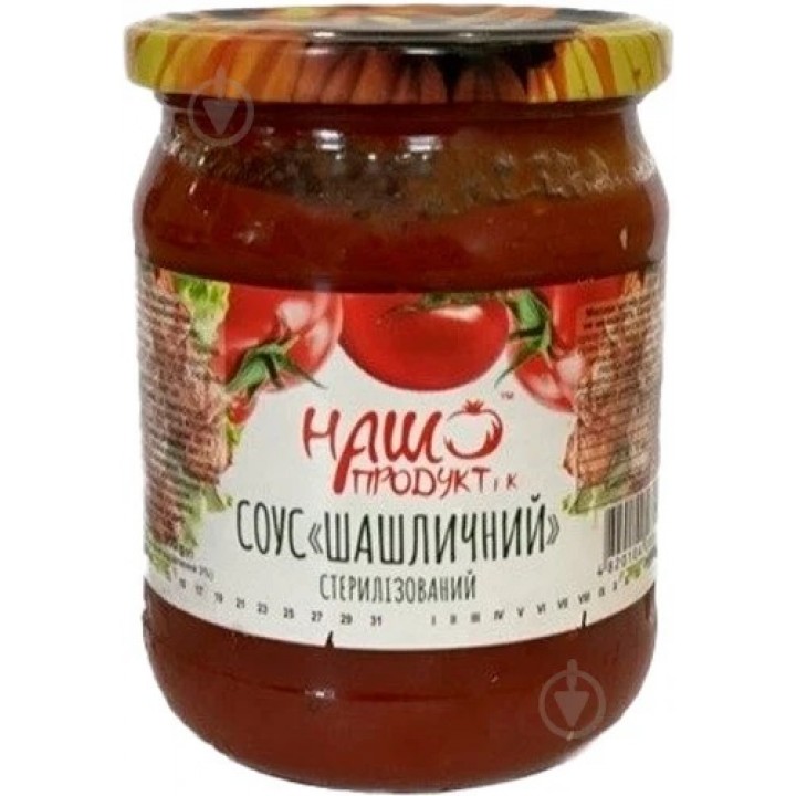 Соус Наш Продукт і К Шашлычный стерилизованый 500 г (4820104280223)