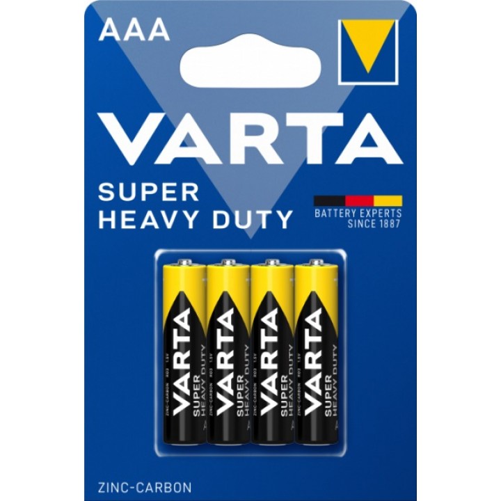 Батарейки VARTA SUPERLIFE AAA BLI 4 ZINC-CARBON (4008496676187)