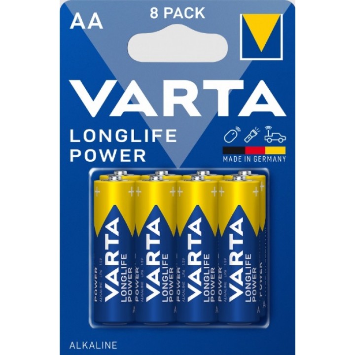 Батарейки Varta Longlife Power AA BLI 8 шт. (4008496559596)