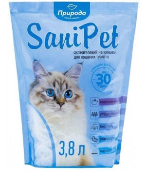 Наполнитель для кошачьего туалета Природа Sani Pet силикагелевый 3.8 л (4823082402663)
