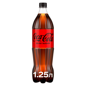 Напій газований Coca-Cola Zero 1,25 л 