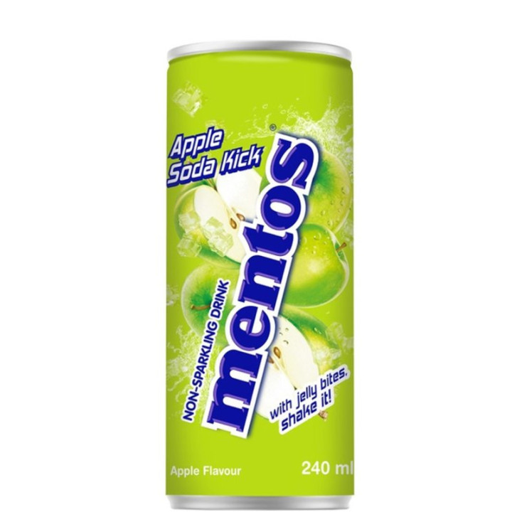Напій негазований Mentos Apple-Soda 240 мл (8801069417400) 