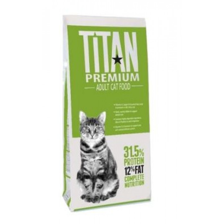 Сухий корм для котів TITAN PREMIUM ADULT CAT із птицею  15 кг (620164003794)