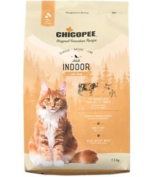 Сухий корм для котів Chicopee CNL Cat Adult Indoor Beef Adult з яловичиною 1,5 кг (4015598017978)