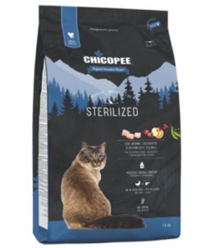 Сухой корм для котов Chicopee HNL Cat Sterilized Adult птицей и печенью 8 кг (4015598018166)