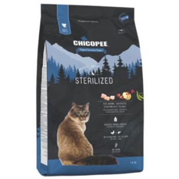 Сухий корм для котів Chicopee HNL Cat Sterilized Adult птицею та печінкою 8 кг (4015598018166)