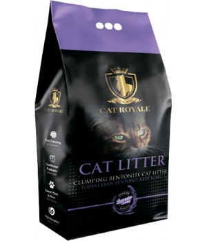 Наполнитель CAT ROYALE для кошачьего туалета бентонитовый Лаванда 5 кг (8682376144100)