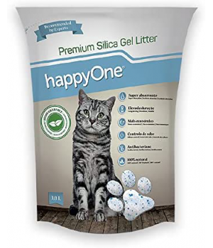 Наповнювач Happy One силікагелевий гігієнічний для туалетів домашніх тварин 6 л (5600758049259)
