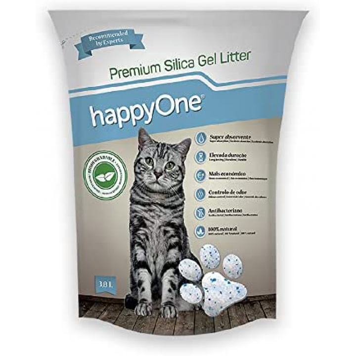 Наполнитель Happy One силикагелевый гигиенический для туалетов домашних животных 6 л (5600758049259)
