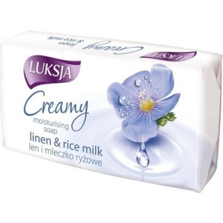 Крем-мило Luksja Linen Rice Milk, 90 г (5900998006327)