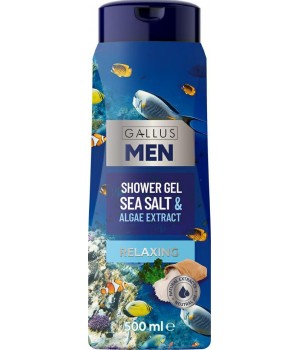 Гель для душа Gallus Морская соль и водоросли мужской 500 мл  (4251415301800)