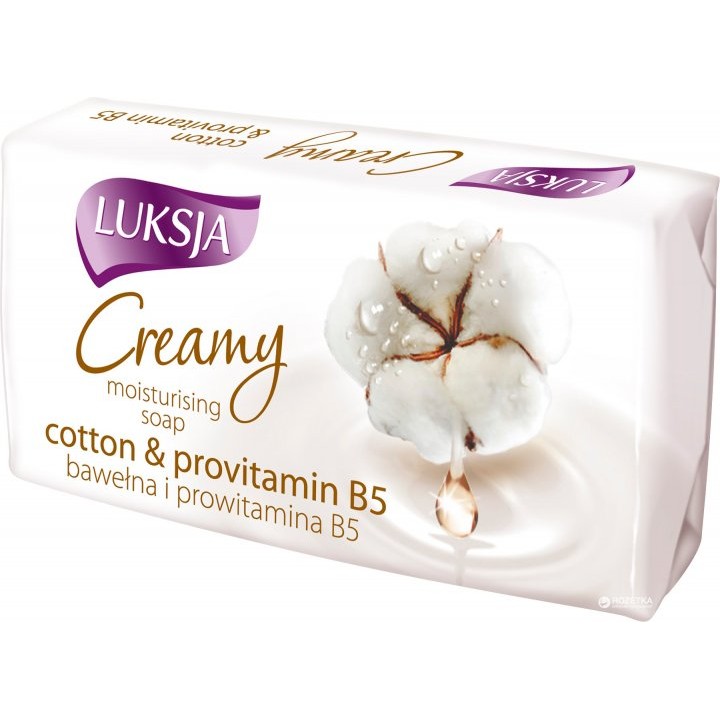 Мило туалетне Cotton&Provitamin B5 Creamy Luksja 90г (5900998006280)