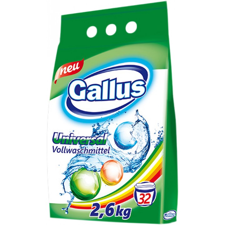 Пральний порошок Gallus Universal 2.6 кг (4251415300339)