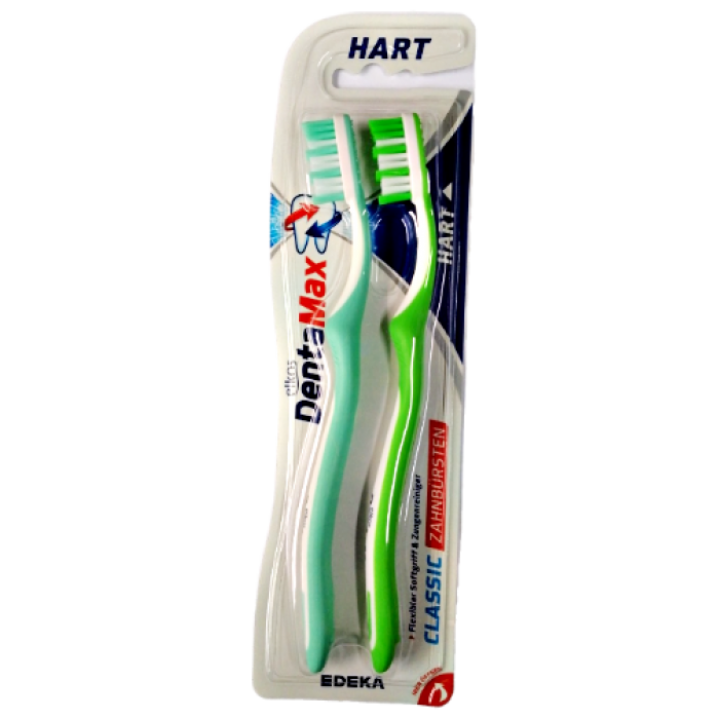 Зубная щетка Elkos DentaMax Classic Hart жесткая 2 шт (4311501499207)