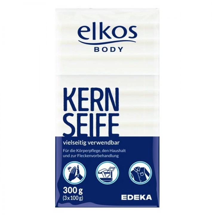 Мыло твердое Elkos Body хозяйственное Kern - Seife 100г (4311501659793)