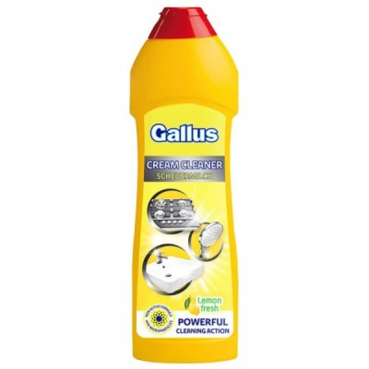 Кремове молочко для чищення поверхонь Gallus Cream Cleaner Lemon Fresh 700 мл (4251415302173)