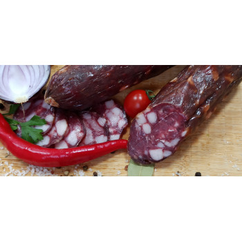 Колбаса Брауншвейгская ТМ "МЯСОЛЮБ" сыровяленая в/с. ~0,14/~0,28