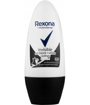 Антиперспирант шариковый Rexona Невидимый на черной и белой одежде 50 мл (8710847860843) 