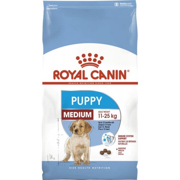 Сухой корм Royal Canin Medium Junior (Puppy) для щенков средних пород 15 кг