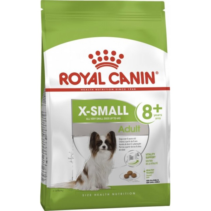 Сухий корм Royal Canin Xsmall Adult 8+ для собак мініатюрних порід 500 г 
