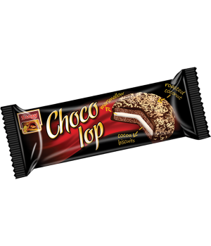 Печиво-сендвіч Saray ChocoLop з начинкою маршмелоу в молочній шоколадній глазурі зі смаженою кокосовою стружкою 50 г (8690705461132)
