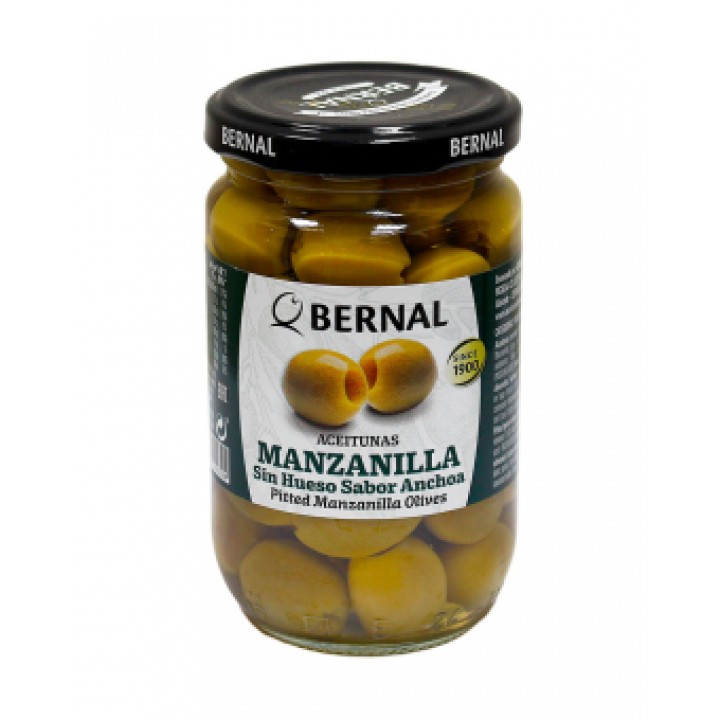 Оливки Bernal Manzanilla без кісточки 300 г (8428391000324)