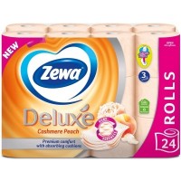Папір туалетний Zewa Deluxe Персик 3 шари 24 рулони (7322541171814)