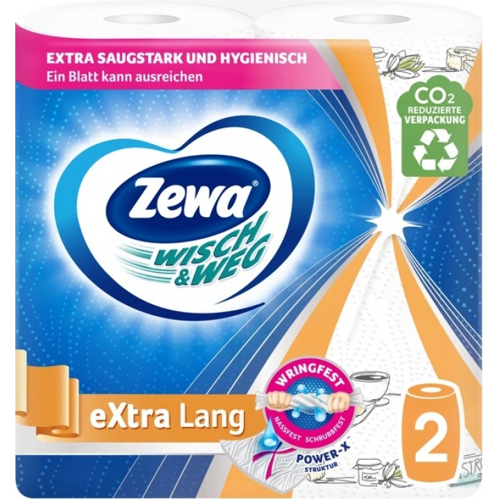 Бумажные полотенца Zewa Wisch Weg Design 2 рулона (7322540973112)