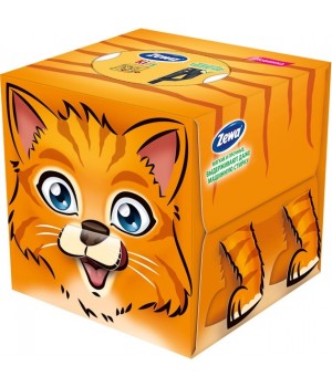 Салфетки косметические Zewa Kids 3D Box трехслойные 60 шт. (7322540413977)