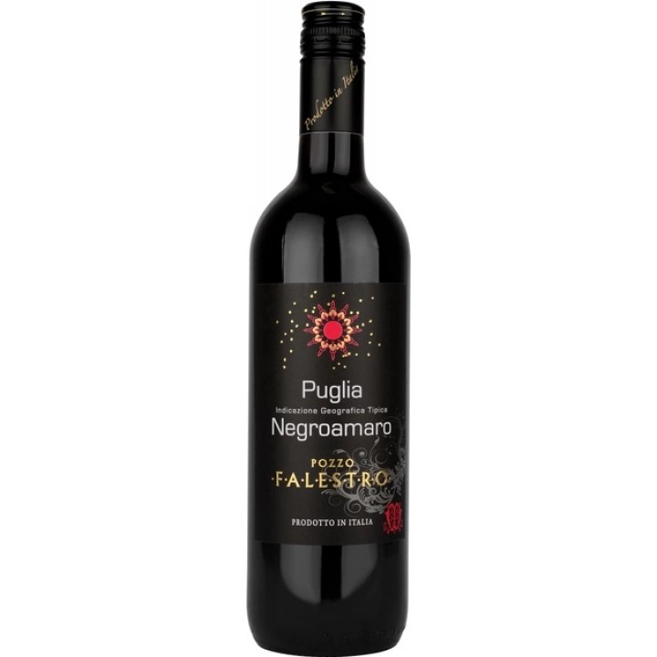Вино Calesto Falestro Puglia lgt Negroamaro червоне сухе 12.5% 0.75 л (8005890801937)