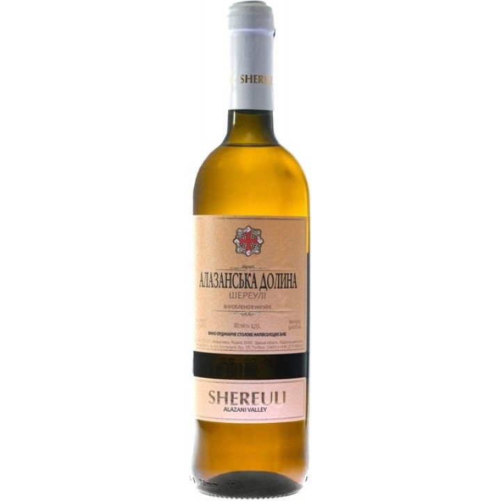 Вино SHEREULI Алазанская долина белое полусладкое 9-13% 0.75 л (4820013376109)