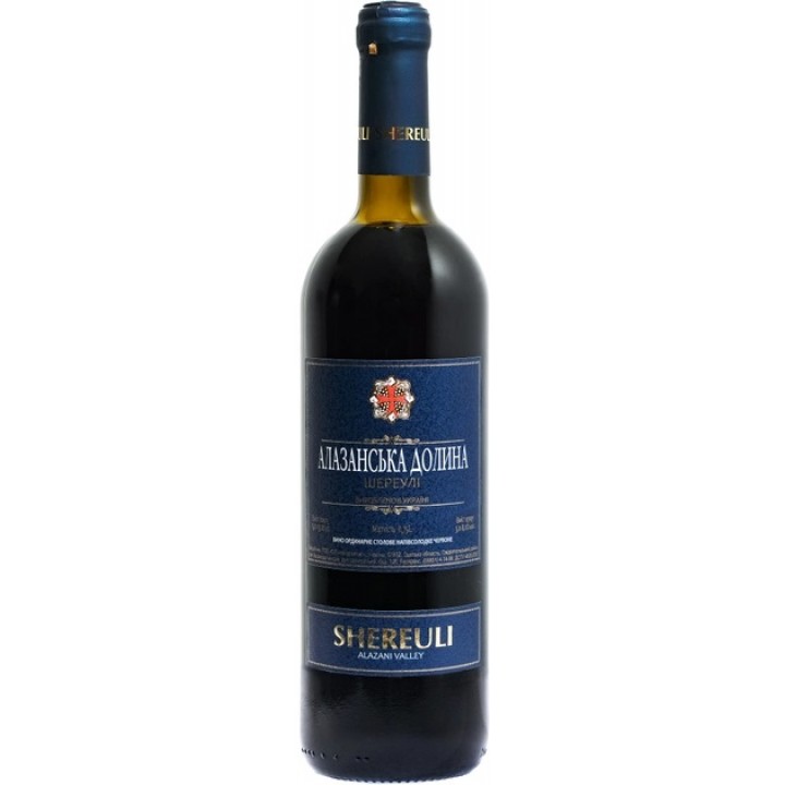 Вино SHEREULI Алазанська долина червоне напівсолодке 9-13% 0.75 л (4820013376116)