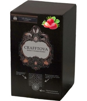 Вино Crafftova ординарное столовое Ле Мираж Bag-in-box красное полусладкое 9-13% 10 л (4820261690118)