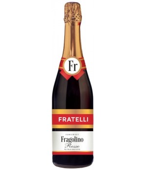 Напій винний ігристий Fragolino Fratelli Rosso червоний напівсолодкий 6-6.9% 0.75л (4820183570925)