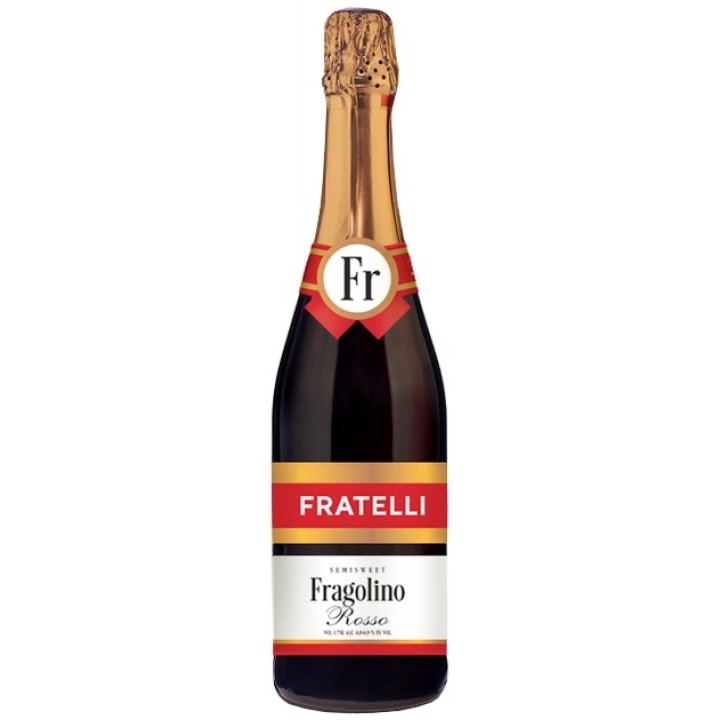 Напій винний ігристий Fragolino Fratelli Rosso червоний напівсолодкий 6-6.9% 0.75л (4820183570925)