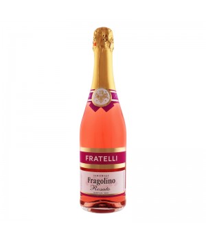 Напиток винный игристый Fragolino Rosato Fratelli розовый полусладкий 6-6.9% 0.75л (4820183571168)