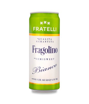 Напиток винный Fragolino Fratelli Bianco белый полусладкий 6-6.9% 0.33л (4820001729580)