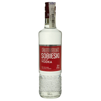 Водка Sobieski премиум 0.5 л 40% (4770053221740)
