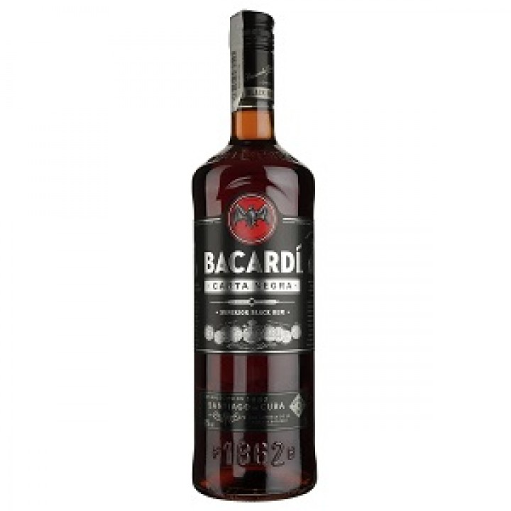 Ром Bacardi Carta Negra 4 роки витримки 40% 1 л (5010677035811)