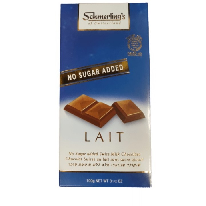 Шоколад молочний SCHMERLINGS Lait no sugar added без цукру, 100 г
