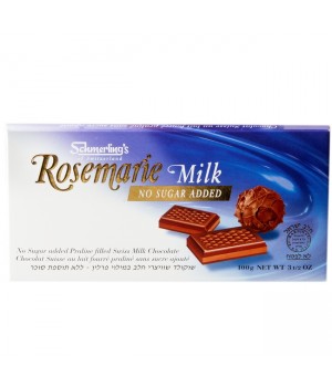 Шоколад молочний Schmerling's Rosemaie Milk no sugar added без цукру, 100 г