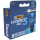 Сменные картриджи BIC Flex 3 Hybrid  для бритья мужские 8 шт. (3086123480933)