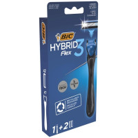 Верстат для гоління BIC Flex 3 Hibrid з 2 змінними картриджами чоловічий (3086123519114)