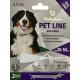 Капли на холку от блох, клещей и гельминтов Palladium Pet Line the One для собак весом от 30 до 50 кг 6 мл (4820150205270)