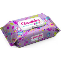  Очищающие влажные салфетки Свижанка с клапаном 120шт.  для детей  (4752171000971)