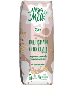 Напиток Vega Milk шоколадный с какао ультрапастеризованный 250 мл (4820192262170)
