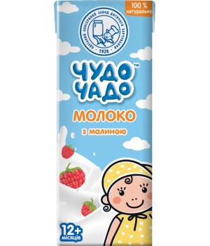 Молоко Чудо-Чадо з малиною для дітей від 12 місяців 200г (4820016253964)