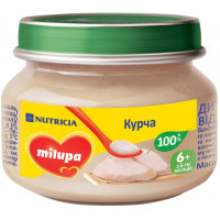 Пюре Milupa курча, для дітей з 6 міс. 80г (5900852030215)