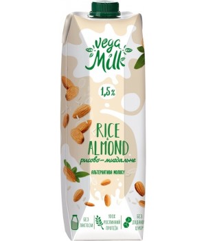Напій Vega Milk рисово-мигдальний ультрапастеризований 950 мл (4820192262088)